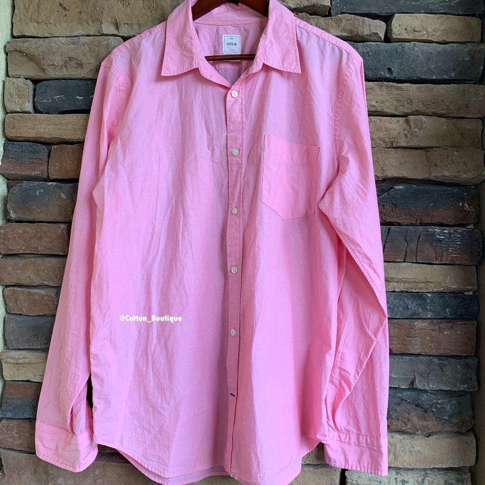 GAP Button Down Long Sleeve Corral/Pinkish color (NWOT) - Picture 1 of 6